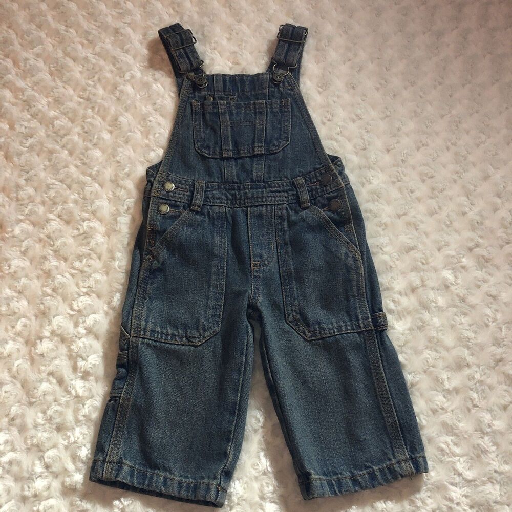 Genuine Kids from Oshkosh Denim Overalls Size 12 Months